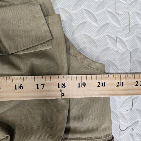 Vintage Columbia Sportswear Fly Fishing Vest Size XS Khaki Tan Multi Pocket - Picture 8 of 9